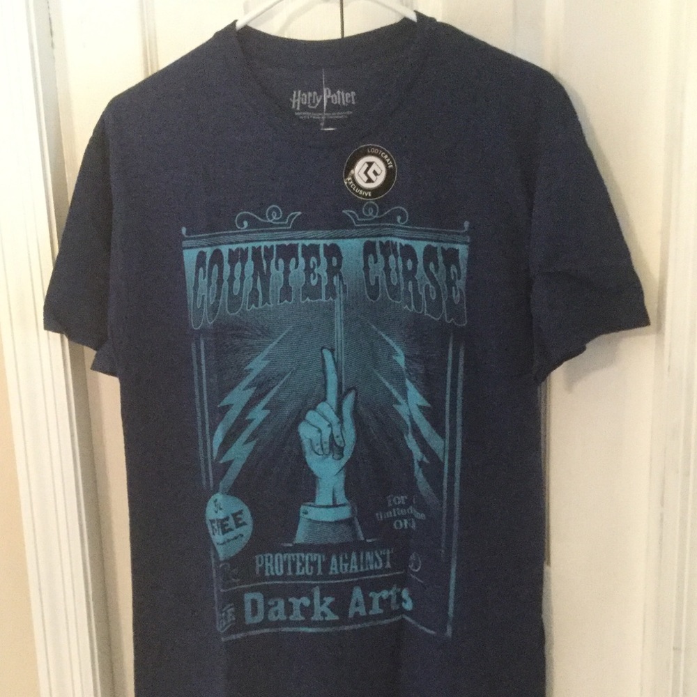 NWT Harry Potter Counter Curse Blue SS T-Shirt